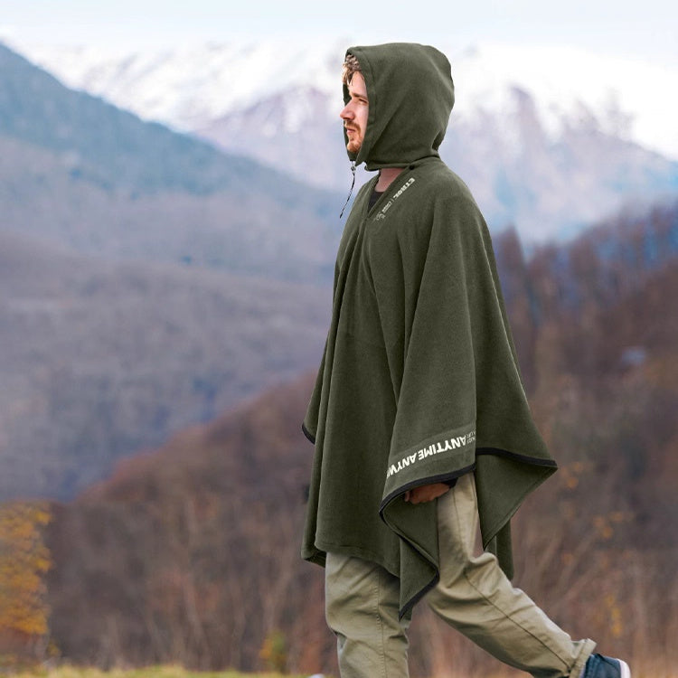 Stay Warm and Cozy with the Multifunctional Wearable Thermal Camping Blanket